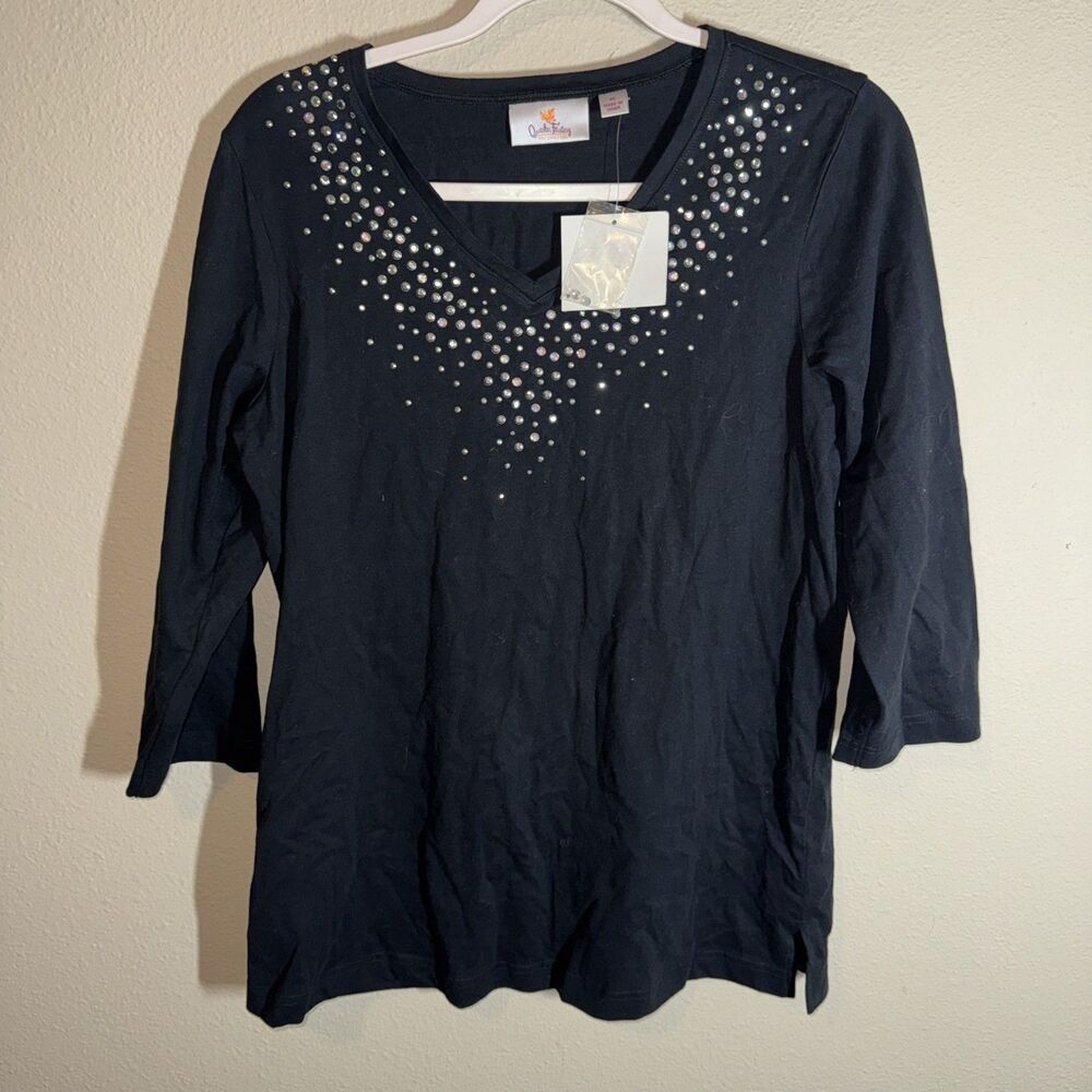 Quacker Factory Women’s Top Black